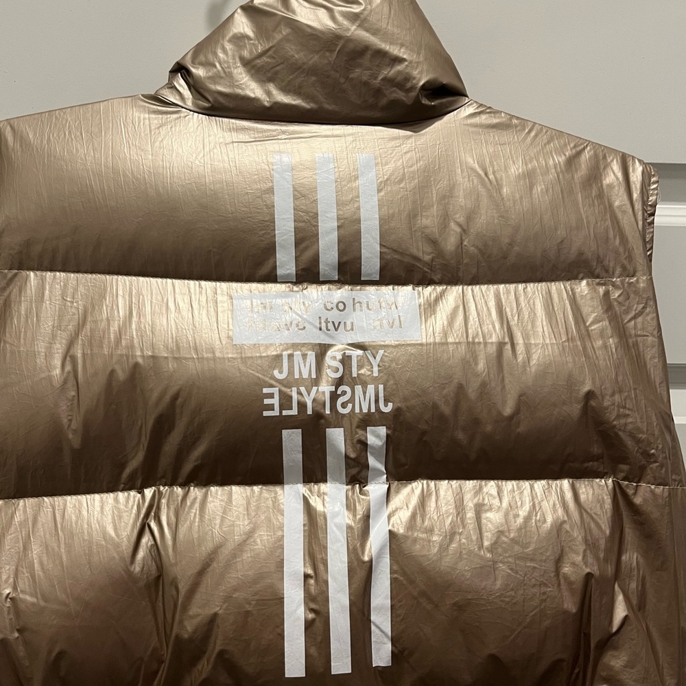 🌟🌟SHIMMERING GOLD METALLIC Puffer Vest/Coat🌟🌟 - Picture 7 of 7
